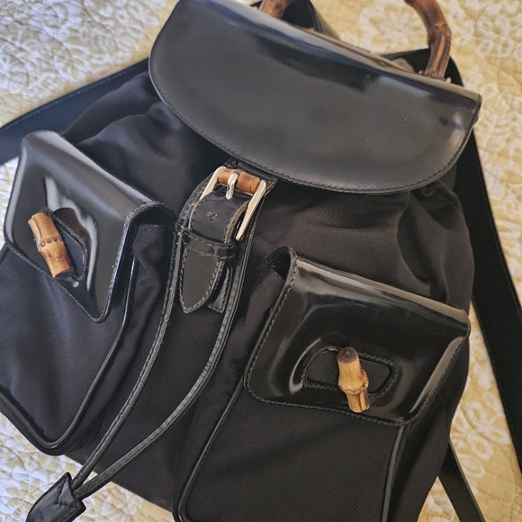 Authentic Gucci Bamboo Backpack - Picture 6 of 16